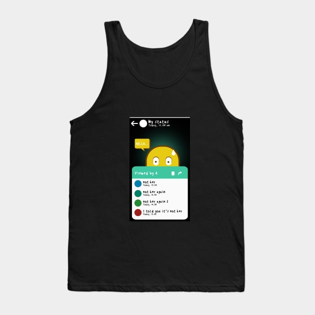 Whatsapp status Tank Top by Mapunalajim